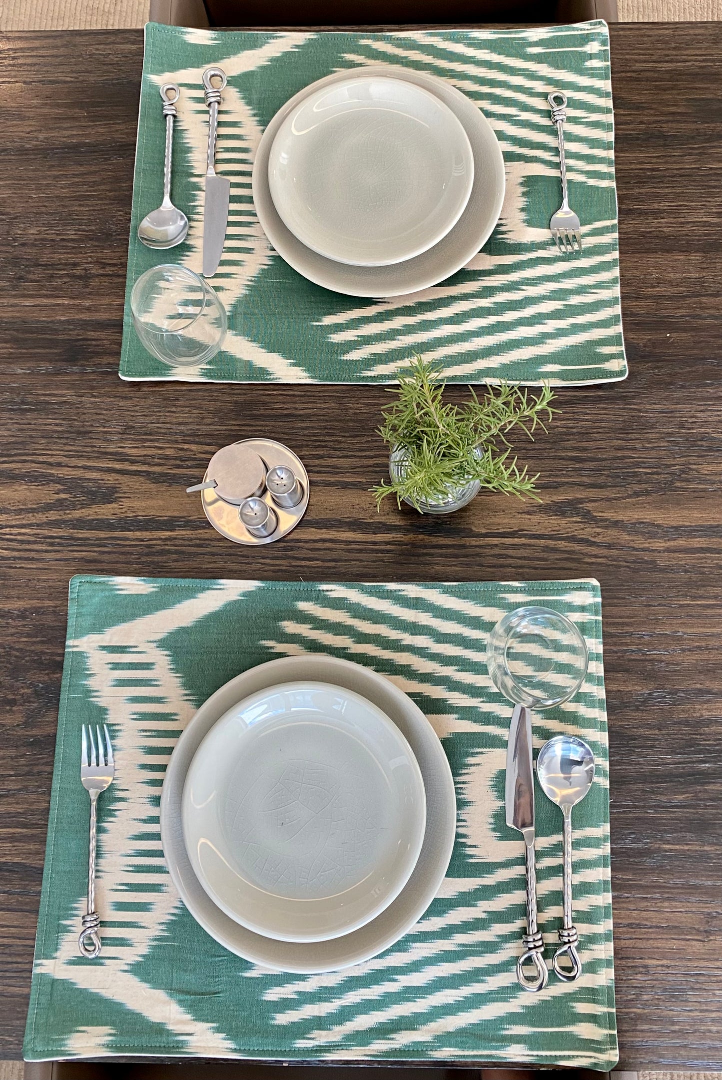 Ikat cotton placemats