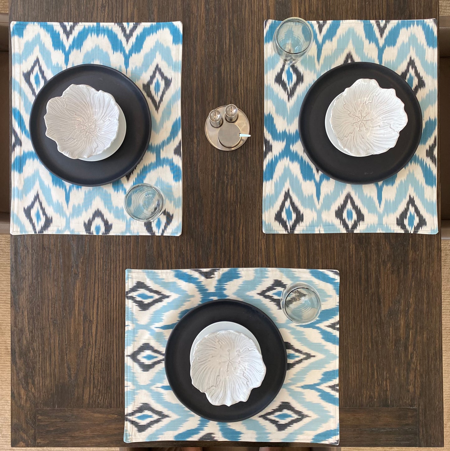 Ikat silk and cotton placemat